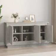 Сайдборд, бетонно сив, 102x35x55 см, инженерно дърво