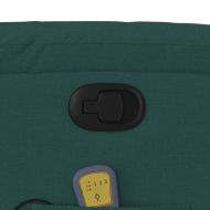 Масажен наклоняем стол, тъмнозелен, текстил