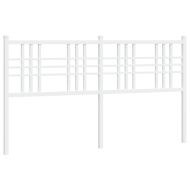 Метална резервна табла за легло, бяла, 160 см