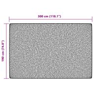 Килим за открито и закрито къс косъм шарен 190x300 см