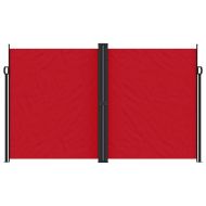 Прибираща се странична тента, червена, 200x1000 см