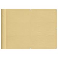 Балконски параван пясъчен 75x500 см 100% полиестер оксфорд