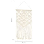 Декорация за стена макраме 40x80 см памук