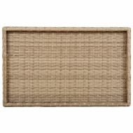 Сгъваема маса с табла, бежова, 65x40x75 см, полиратан