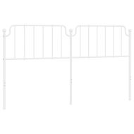 Метална резервна табла за легло, бяла, 180 см