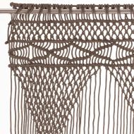 Завеса макраме, таупе, 140x240 см, памук