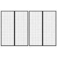 Магнитни завеси против насекоми за врата 2 бр черни 230x160 см