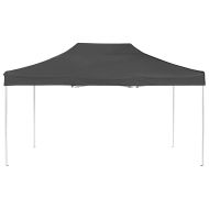 Професионална сгъваема шатра, алуминий, 4,5х3 м, антрацит