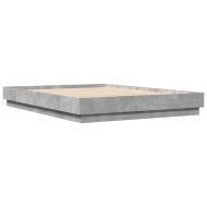 Рамка за легло, бетонно сиво, 150x200 см, инженерно дърво