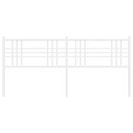 Метална резервна табла за легло, бяла, 180 см