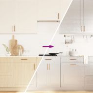 Стикери за мебели, самозалепващ, сребрист, 90x500 см, PET