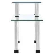 Кухненски рафт, прозрачен, 45x16x26 см, закалено стъкло