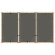 Градинска маса със стъклен плот бежова 150x90x75 см полиратан