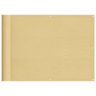 Балконски параван пясъчен 75x400 см 100% полиестер оксфорд