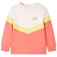 Детски суитшърт, нежно розово, 140