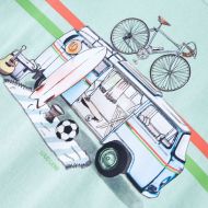 Детска тениска, светла мента, 140