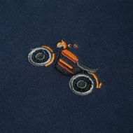 Детски суитшърт, тъмносин меланж, 92