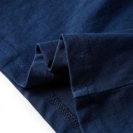 Детска тениска с дълъг ръкав, нейви синьо, 140