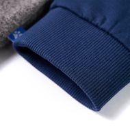 Детски суитшърт с качулка и цип, тъмнозелен, 92