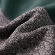 Детски суитшърт с качулка и цип, тъмнозелен, 92