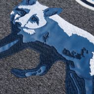 Детски суитшърт, тъмносин меланж, 140