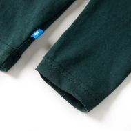 Детска тениска с дълъг ръкав, тъмнозелена, 104