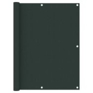 Балконски параван, тъмнозелен, 120x600 см, плат оксфорд