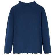 Детска тениска с дълъг ръкав, нейви синьо, 128