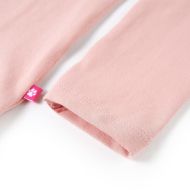 Детска тениска с дълъг ръкав, светлорозова, 128