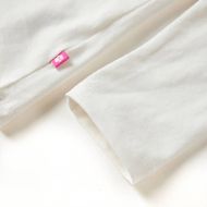 Детска тениска с дълъг ръкав, екрю, 128