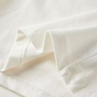 Детска тениска с дълъг ръкав, екрю, 128