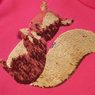 Детски суитшърт, ярка роза, 92