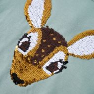 Детска тениска с дълъг ръкав, средна мента, 116