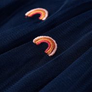 Детска пола с тюл, нейви, 92