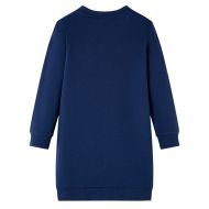 Детски суитшърт рокля, нейви, 92