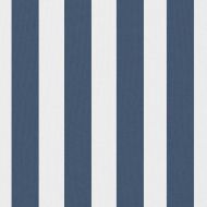 Градински възглавници, 2 бр, райета, 45x45 см, тъмносини