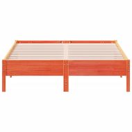 Рамка за легло без матрак, восъчнокафяв, 150x200 см, бор масив