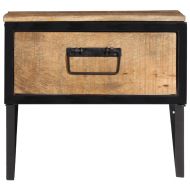 Нощно шкафче, 40x35x40 см, масивна мангова дървесина