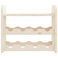 Поставка за вино с горна дъска 43x25x37 см масивен бор