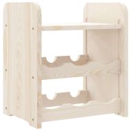 Поставка за вино с горна дъска 33x25x37 см масивен бор