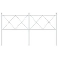 Метална резервна табла за легло, бяла, 150 см