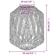 Абажур черен Ø23x28 см желязо и хартия