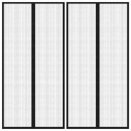 Магнитни завеси против насекоми за врата 2 бр черни 220x100 см