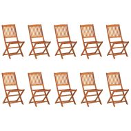 Градински трапезен комплект, 11части, 280x90x75см, акация масив