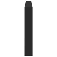 Табла шкаф с LED, черен, 220x17x102 см