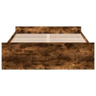 Рамка за легло с чекмедже опушен дъб 120x200 см инженерно дърво