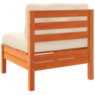 Градински комплект диван с възглавници, 10 части, восъчнокафяв