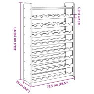 Поставка за вино с горна дъска 72,5x25x111,5 см масивен бор