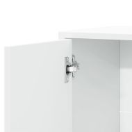 Сайдборд, бял, 60x31x70 см, инженерно дърво