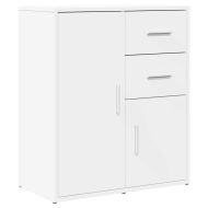 Сайдборд, бял, 60x31x70 см, инженерно дърво